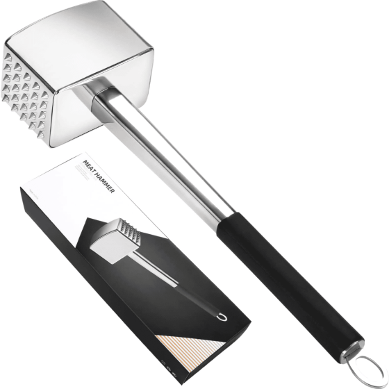 Tender Solid Steel Meat Mallet
